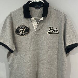 Polo by Ralph Lauren Gray Polo with Black Accents